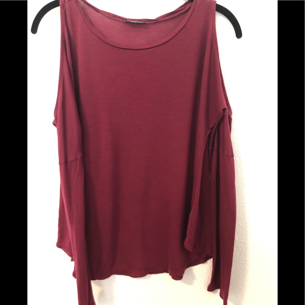 Express cold shoulder top